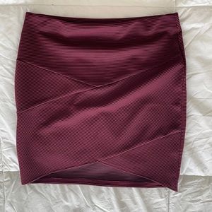 Asymmetrical short skirt